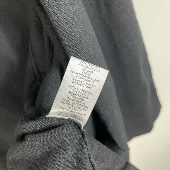 Nina Leonard Scallop Hem Bolero Black Cardigan Women's Event Classic Size 1X - Picture 7 of 13